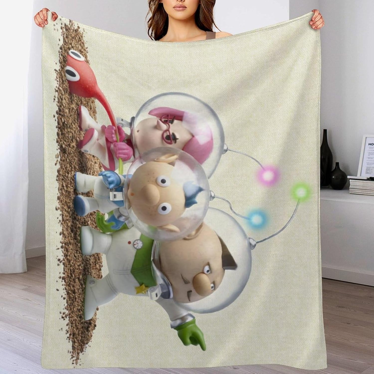 Pik-min Blanket 50x60 Inch Flannel Fleece Throw Blankets For Home Sofa ...
