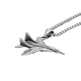 thumbnail image 1 of PikaLF Airplane Necklace for Men, Hip Hop Airplane Necklace, Vintage Aircraft Pendant Necklace with 23.6"Chain, Stainless Steel Punk Rock Airplane Pendant, Jet Fighter Plane Necklace Jewelry for Men, 1 of 5