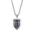 thumbnail image 1 of PikaLF Angel Wings Necklace for Men, Wings Sword Cross Pendant Necklace with 23.6” Chain, Saint Michael the Archangel Amulet Necklace, Shield Necklace, Punk Angel Jewelry Gift for Men, 1 of 7