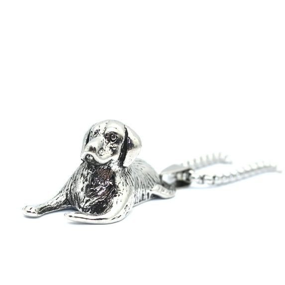 PikaLF Dog Necklace for Men, Vintage Puppy Dog Pendant Necklace with 25.6” Chain, Cute Dog Totem Amulet Necklace, Hip Hop Necklace, Punk Rock Animal Dog Jewelry for Men , Pet Lovers Gifts
