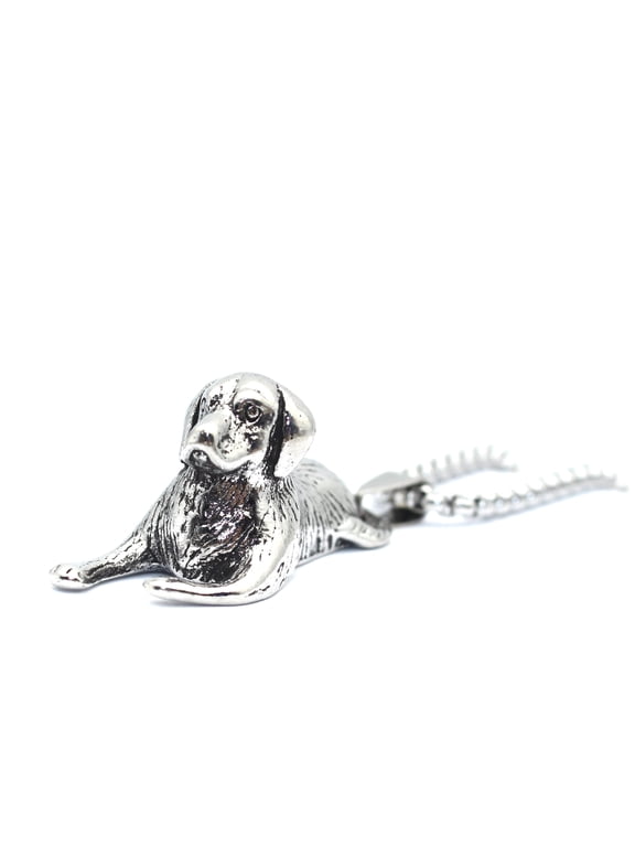 Dog Necklace for Men, Vintage Puppy Dog Pendant Necklace with 25.6 Chain, Cute Dog Totem Amulet Necklace, Hip Hop Necklace, Punk Rock Animal Dog Jewelry for Men , Pet Lovers Gifts