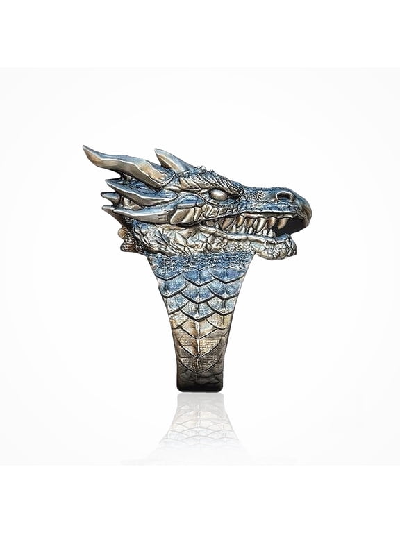 Dragon Ring for Men, Vintage Dragon Head Ring, Retro Domineering Dragon Rings, Amulet Ring, Punk Animal Dragon Jewelry for Men