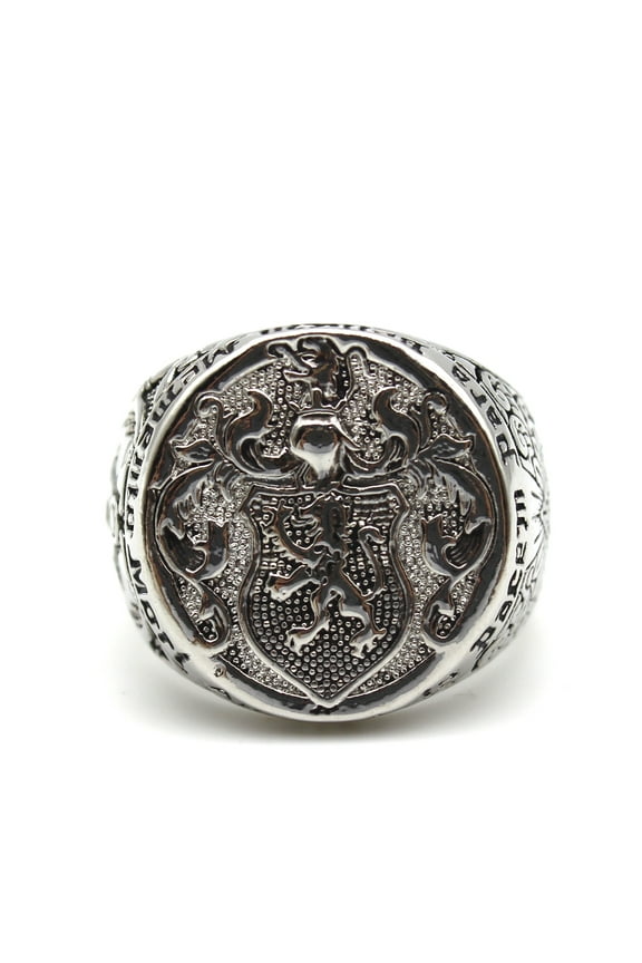 Lion Ring for Men, Norse Viking Lion Head Ring, Hip Hop Lion Signet Ring, Vintage Lion Totem Amulet Ring, Gothic Masonic Skull Ring, Pyramid Triangle Ring, Punk Animal Lion Jewelry for Men