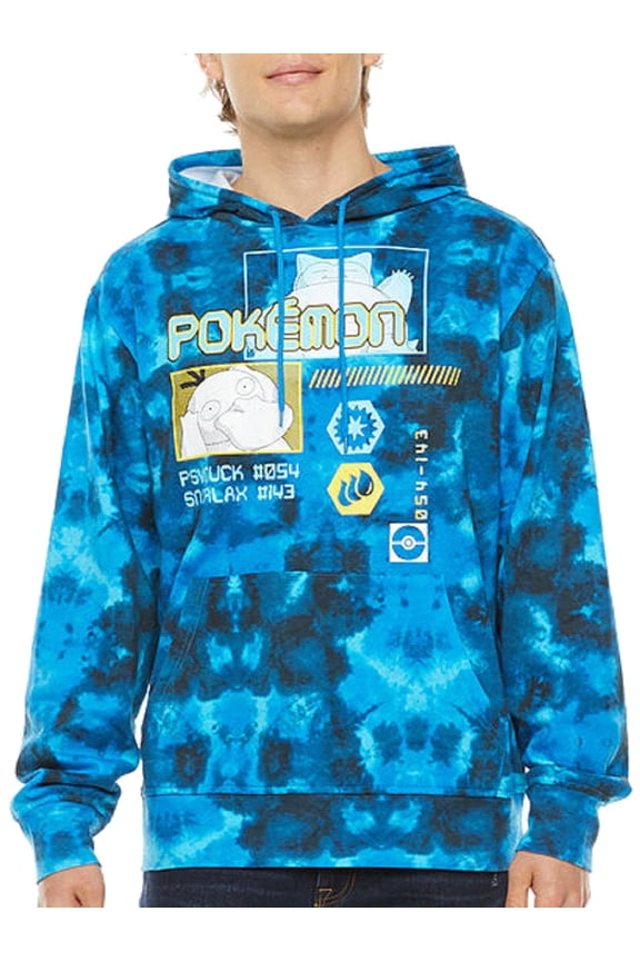 Pikachu 25th Anniversary Men's Tie-Dye Pokemon Hoodie (Medium)