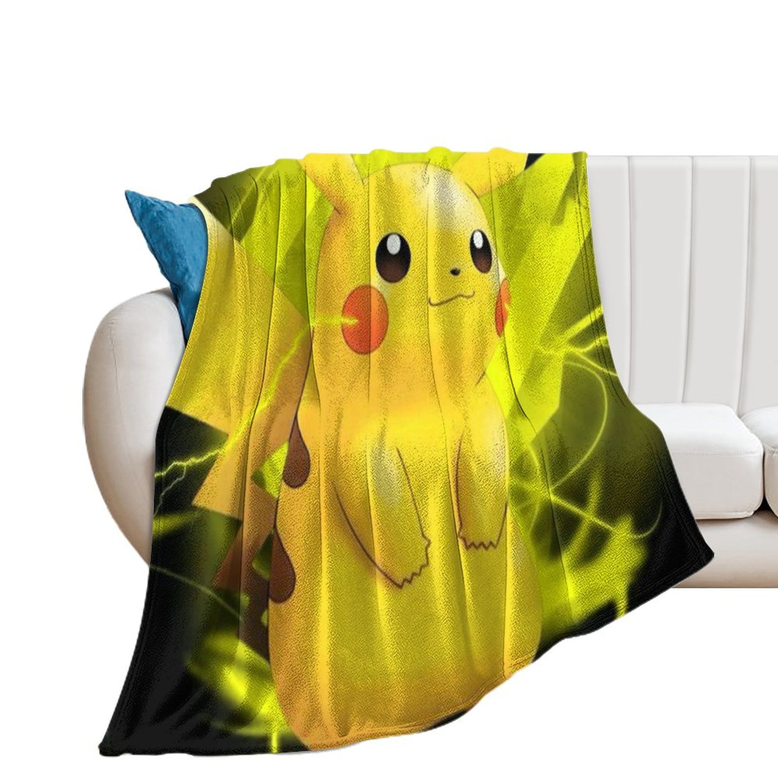 Pikachu Blankets Ultra Soft Throw Blanket Warm Lap Blanket Decorative