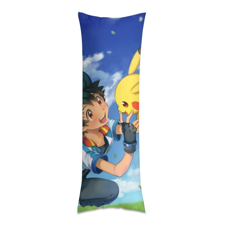 Pikachu Body Pillow Cover Cotton Fabric Long Pillow Case Breathable Skin Friendly Envelope Closure 20x60inch Walmart