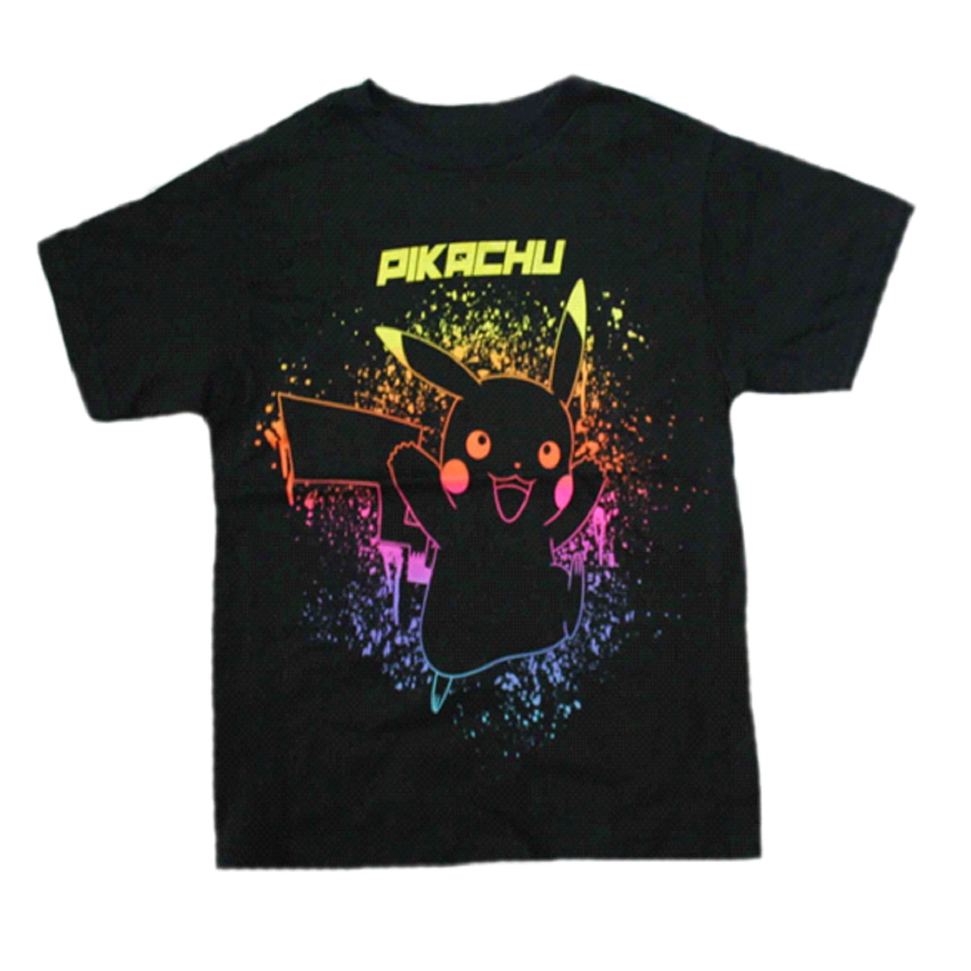 T-shirt Pokémon Pikachu Uniqlo 2019 Noir Taille L - 100% Coton, Graphique, Neuf Avec étiquettes