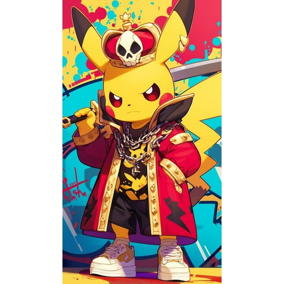 Pikachu Diamond Art Painting Kits for Adults Diamond Dots Paintings, DIY 5D Paint with Diamonds Pictures Gem Art Painting Kits DIY Adult Crafts 12"x16"