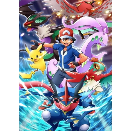 Pikachu Diamond Painting Kits- Full Drill Scenery Diamond Painting,5d Diamond Art,Gem Art for Adults Wall Home Decor 12x16inch