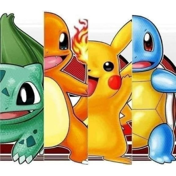 Pikachu Diamond Painting Kits for Beginners,5D Diamond Painting for Adults, Diamond Painting, Diamond Art ,Size 12x16inch