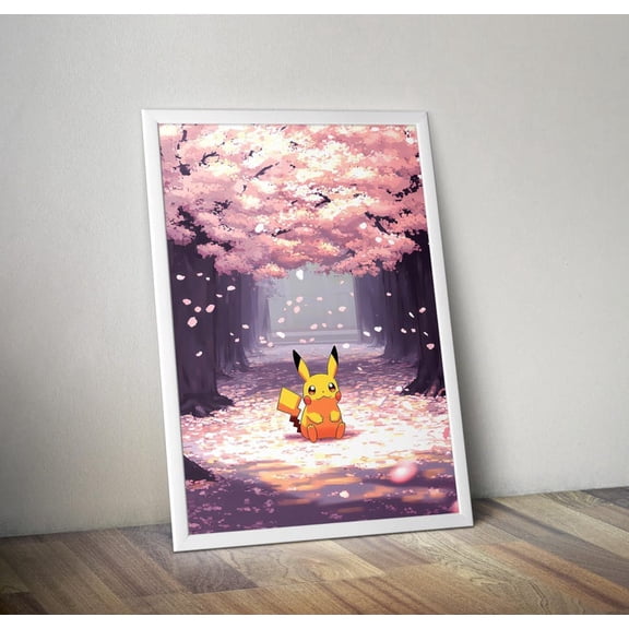 Pikachu Gaming Anime poster Wall Art Decor 24x36 UNFRAMED