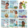 thumbnail image 1 of Moanana Inspired Make-a-face Stickers, Make You Own Stickers DIY Cartoon Stickers for Party Decoration Party Supplies Laptop Luggage Notebook Stickers(24 PCS), 1 of 5