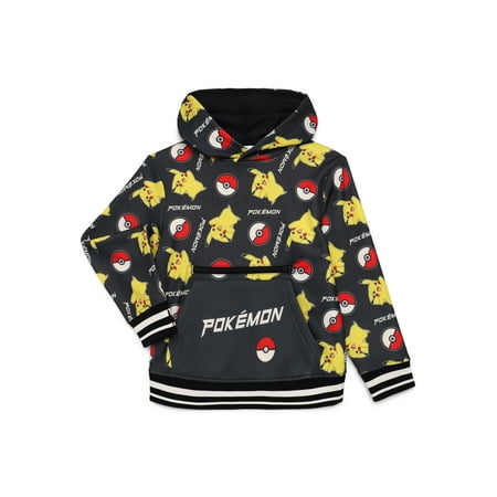 Pikachu Boys Long Sleeve Graphic Fleece Hoodie, Sizes 4-18