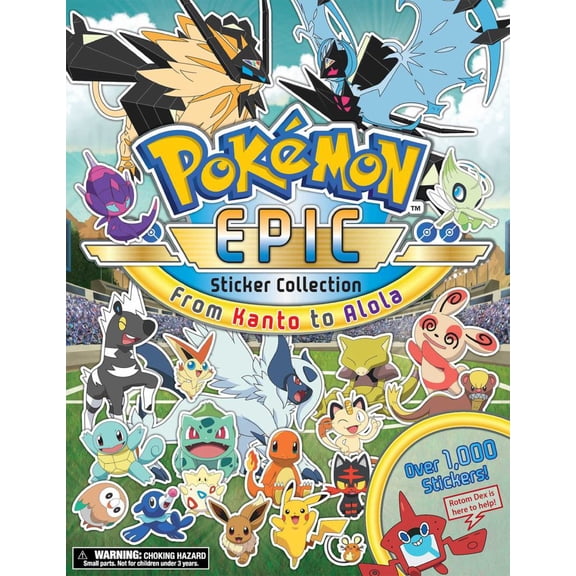 Pre-Owned Pikachu Pikachu Press: Pokémon Epic Sticker Collection: from Kanto to Alola (Paperback)