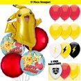 thumbnail image 1 of Pikachu Pokemon Balloons Bouquet Kit - Kids Party Decor Decoration Supplies with 40" Yellow Number Balloons (1-9) - Perfect for Birthday Celebrations and Themed Events, 1 of 10