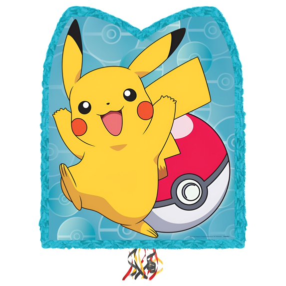 Pikachu Pokemon Core Pull String Pinata Kit