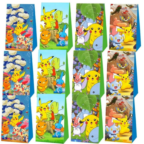 Pokemon Goodie Bags Party Favor Candy Decorations Treat Supplies Birthday