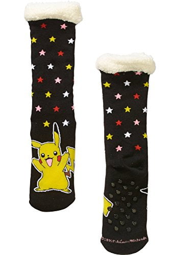 Pokémon Pikachu Character Print Slipper Socks | forum.iktva.sa