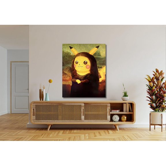 Pikachu Wall Decor Modern Home Artwork, Unframed Poster