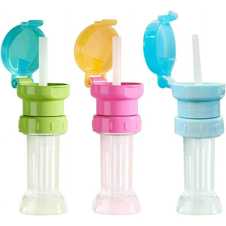 Bottle Cover With Straw Reusable Spill Proof Kids Water Bottle