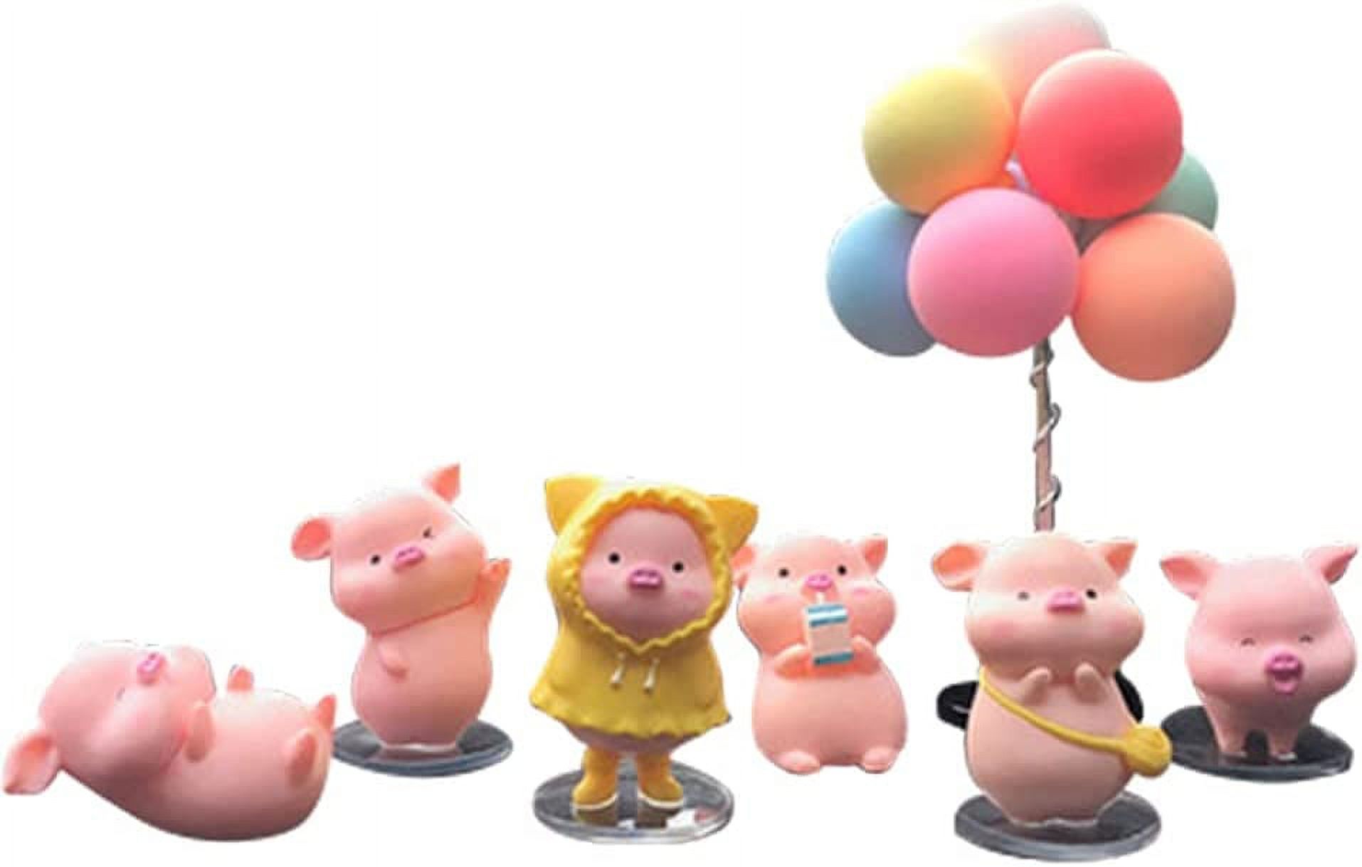 Pikadingnis Piggy Car Dash Ornaments for Car Vehicle Decoration Posing Dobermann Figurine