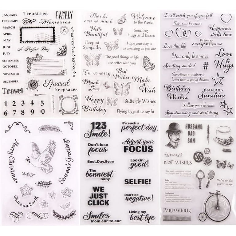 Clear Silicone Stamps for Diary Durable Journal for Scrapbooking