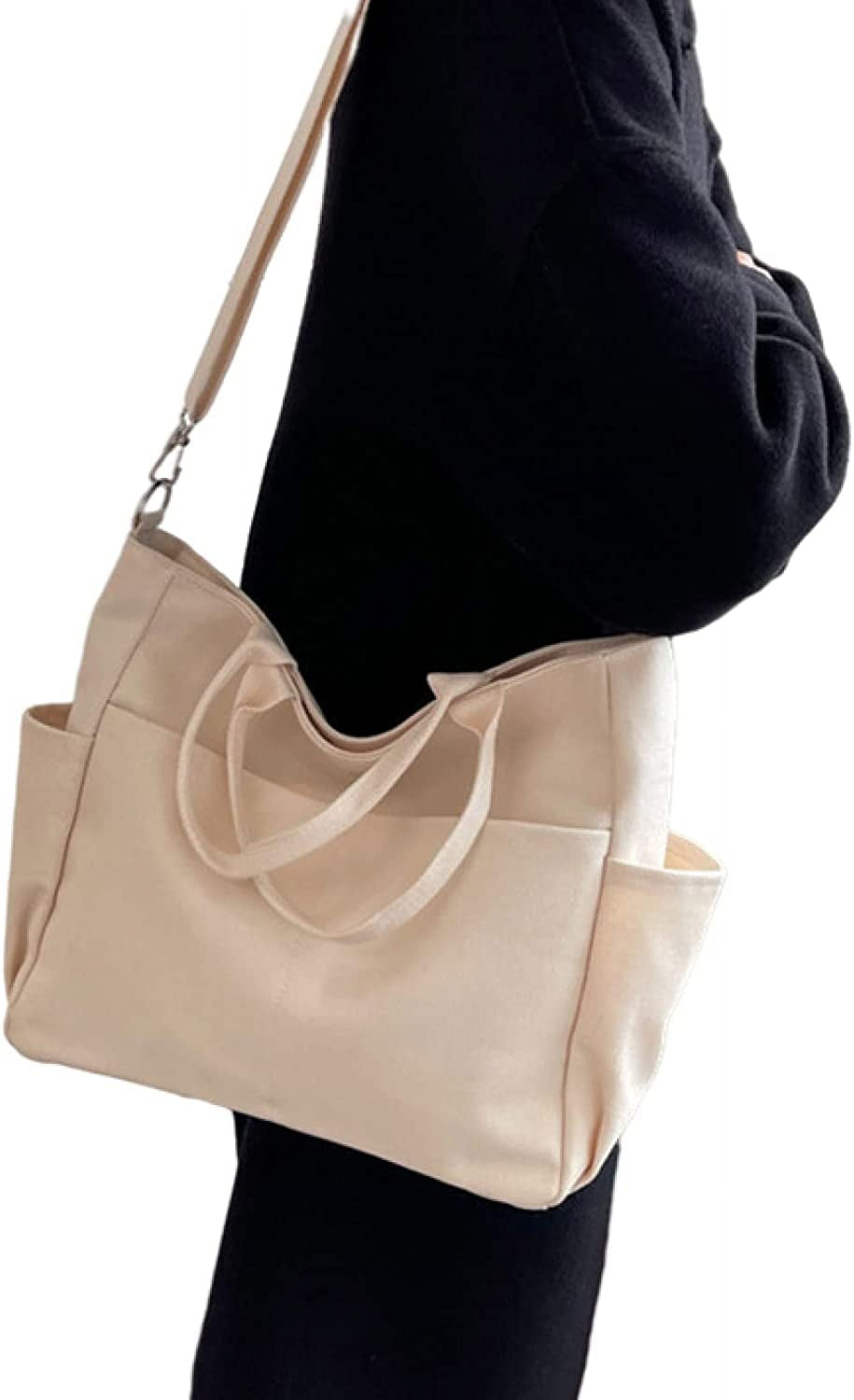 canvas crossbody project tote