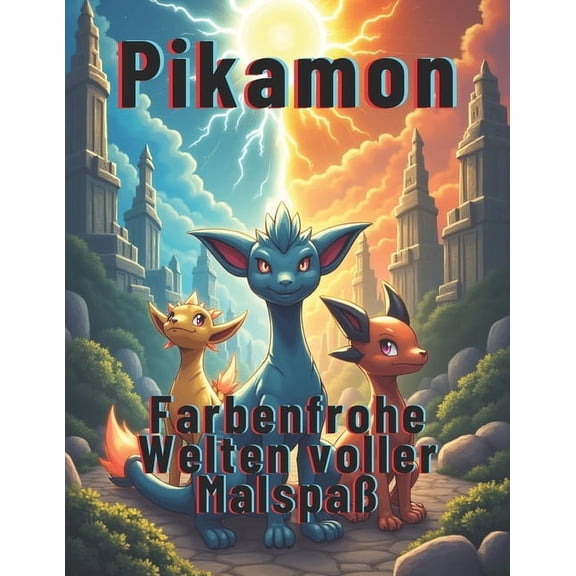 Pikamon: Farbenfrohe Welten voller Malspa, (Paperback)
