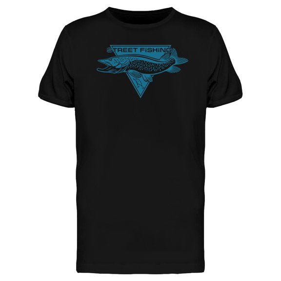 Pike Fish Icon T-Shirt Men -Image by Shutterstock, Male 3X-Large