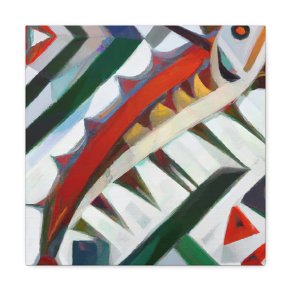 Pike Fish Impressionism - Canvas