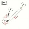 thumbnail image 1 of Pike Fishing Rig, Sharp High-Carbon Steel Treble Hooks For Soft Lure, Bass Fishing Tackle, 1 of 9