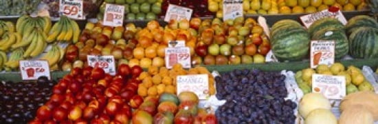 Pike Place Market Seattle WA USA Canvas Art - Panoramic Images (36 x 12)