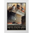 thumbnail image 1 of Pike, R.S. 14x18 White Modern Wood Framed Museum Art Print Titled - United States Lines/”Leviathan”, 1 of 4