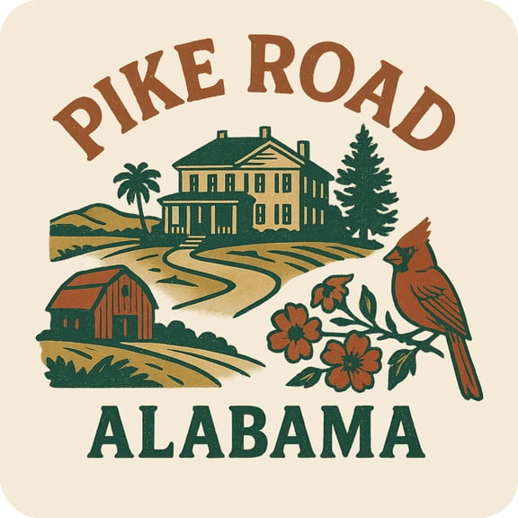 Pike Road Alabama Keepsakes Souvenir Vinyl Sticker – Destination Travel Keepsake Collectible (3-Inches Wide)