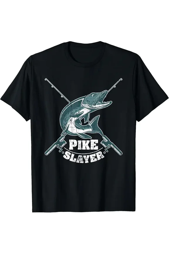 Pike Slayer Fishing Fisherman Northern Pike T-Shirt