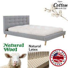Pike's Brand Green Cotton, Wool & Latex Mattress - No Springs - Made in The USA Organic and Natural Twin XL (38"x80"x6")