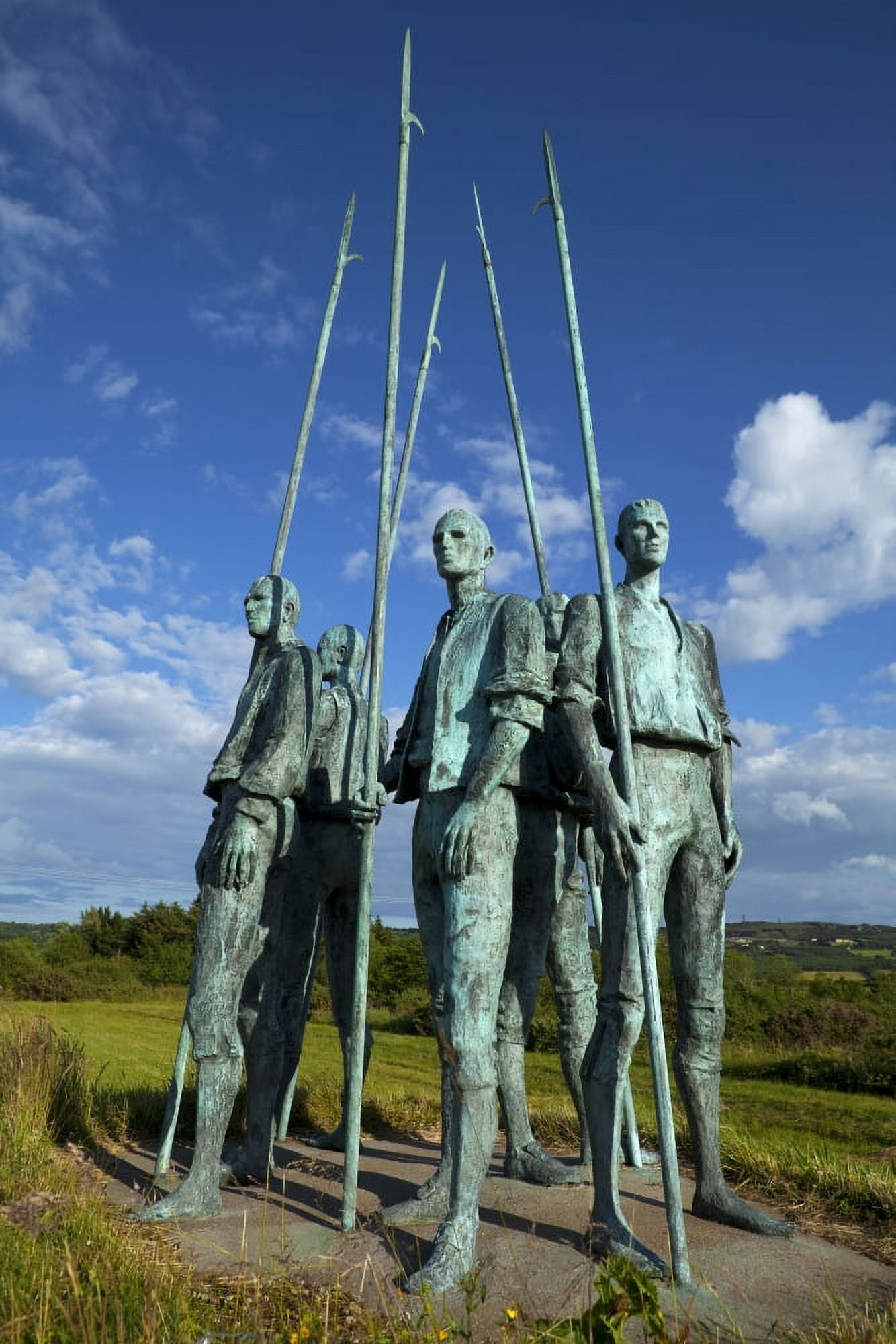 Pikemen Sculptures commemorating the 1798 uprising on the N25 road near Wexford Ireland Canvas Art - Panoramic Images (27 x 9)