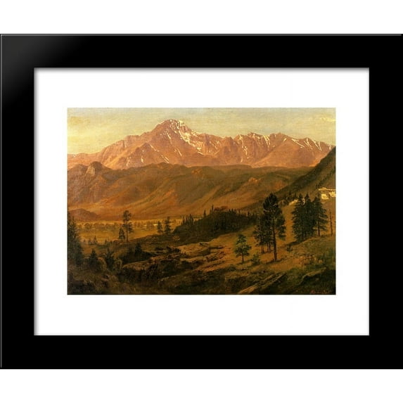 Pikes Peak 20x24 Framed Art Print by Bierstadt, Albert
