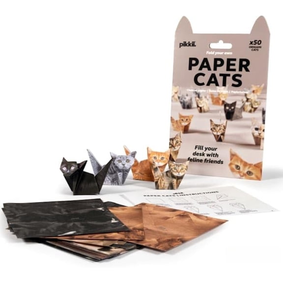 Pikkii Origami Paper Cats