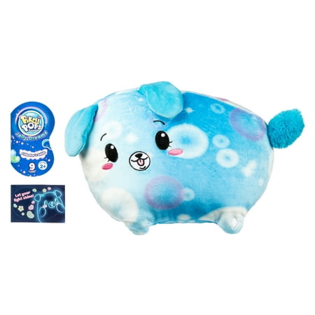 Pikmi Pops Jelly Dreams, Glint the Dog, 11" LED Light up Glowing Plush Toy