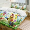 thumbnail image 1 of Pikmin 3 Piece Comforter Bedding 1 Set Super Soft Quilt Cover with 2 Pillowcases Funny Merch Movie Fans Gifts for Girls Boys Kids Adults 90"×90", 1 of 7