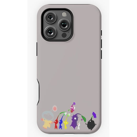 Pikmin Colored Silhouettes Phone Case for iPhone 16 15 14 13 12 11 Pro Max