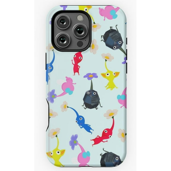 Pikmin Cute Fantasy Creature Game Inspired Artwork Phone Case for iPhone 16 15 14 13 12 11 Pro Max