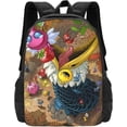 thumbnail image 1 of Pikmin Novelty Backpacks Cartoon Game Mens Womens Travel Hiking Daypack Large Capacity Laptop Rucksack For Adventure Game Fans, 1 of 8
