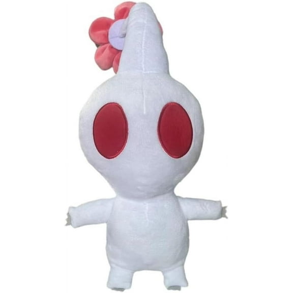 Pikmin Plush, 11.8inch White Pikmin Plushies Toy for Game Fans Gift, Cute Stuffed Animal Doll for Kids Boys and Girls