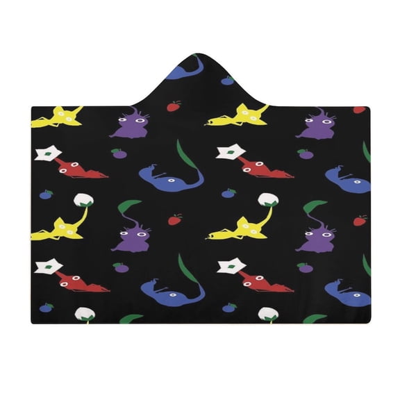 Pikmin Wearable Fleece Blanket Hoodie Cloak Hooded Blanket 40"x50"