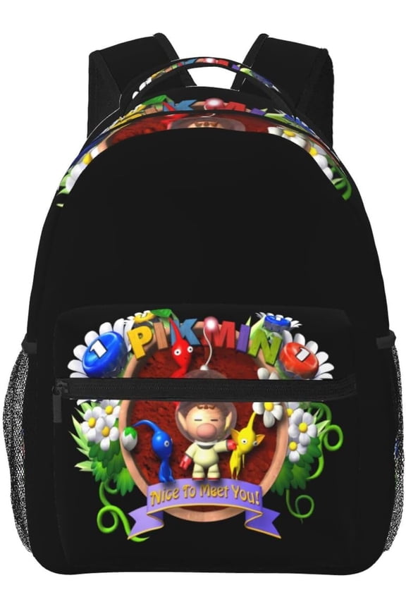 Pikmini Backpack Backpack Novelty Game Backpacks Casual Durable Backpack Lightweight Large Capacity Travel Laptop Backpacks for Game Lovers Gift