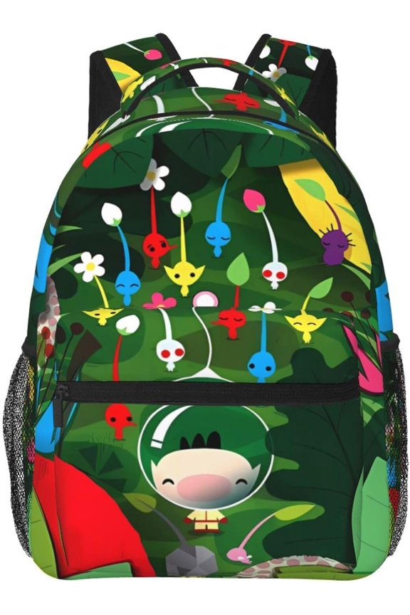 Pikmini Travel Backpacks Backpack Novelty Game Backpacks Casual Durable Backpack Lightweight Large Capacity Laptop Backpacks