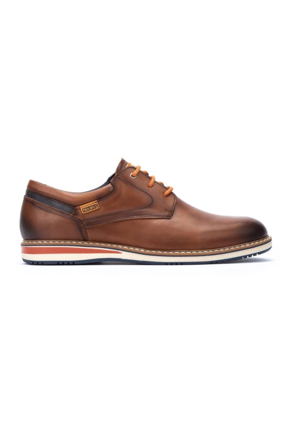 Avila M1t-4050 Men's Lace-up Leather Shoes In Cuero