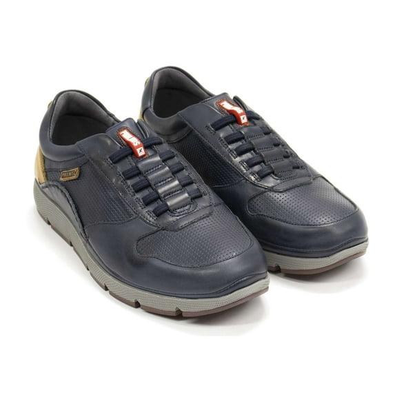 Pikolinos Men's Fuencarral Slip-On Leather Sneaker, Blue,10 M US